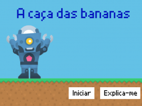 Jogo no Scratch - Caça à Banana, Ecrã inicial
