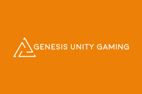 Logótipo Genesis Unity Gaming - linha negativo
