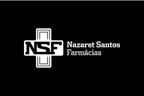 Logótipo para Nazaret Santos Farmácias - negativo