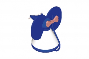 Mascote Rita - 3D traseiro