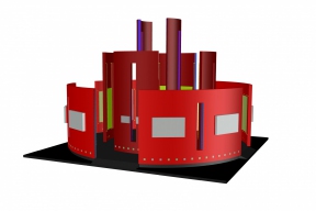 Stand de Divulgação - Render lado